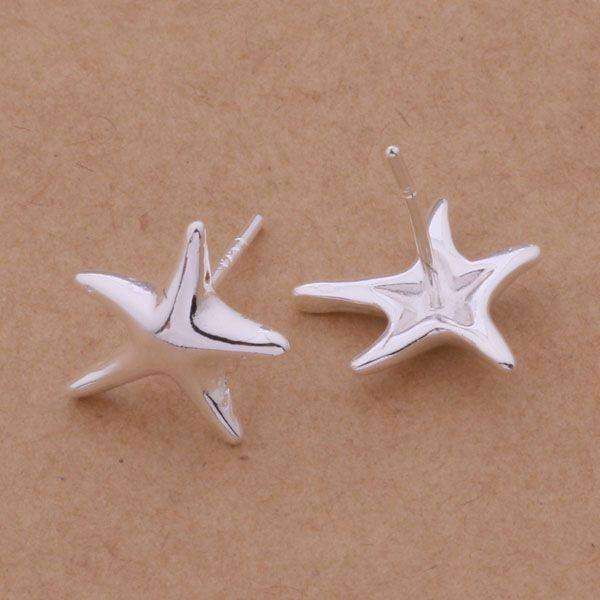 Feshionn IOBI Sets ON SALE - Itty-Bitty Frolicking Stars Sterling Silver Matching Necklace and Earring Set