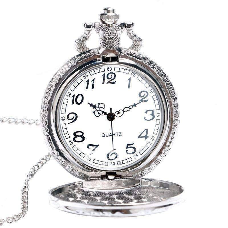 Feshionn IOBI Watches Engineer Two Tone Train Pocket Watch