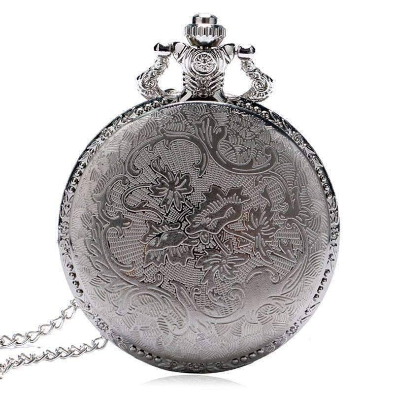 Feshionn IOBI Watches Engineer Two Tone Train Pocket Watch