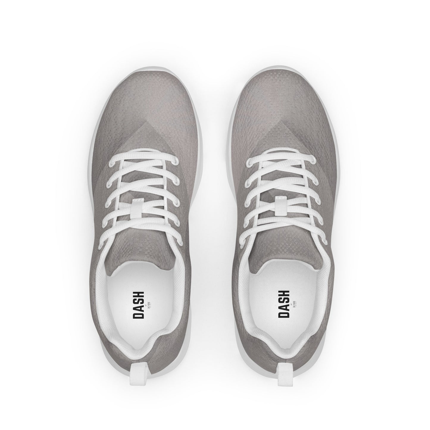 DASH Geo Gray Men’s Athletic Shoes Lightweight Breathable Design by IOBI Original Apparel