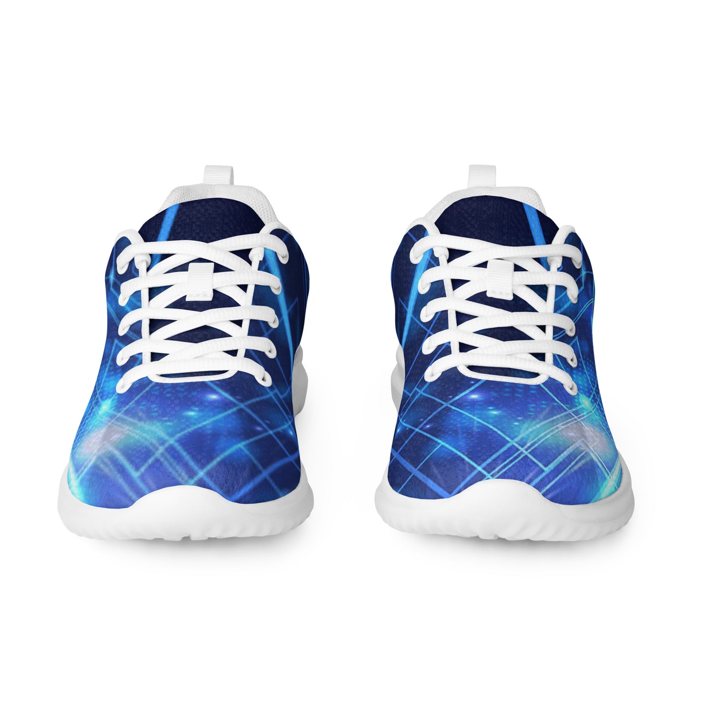 DASH Blue Circuit Men’s Athletic Shoes Lightweight Breathable Design by IOBI Original Apparel