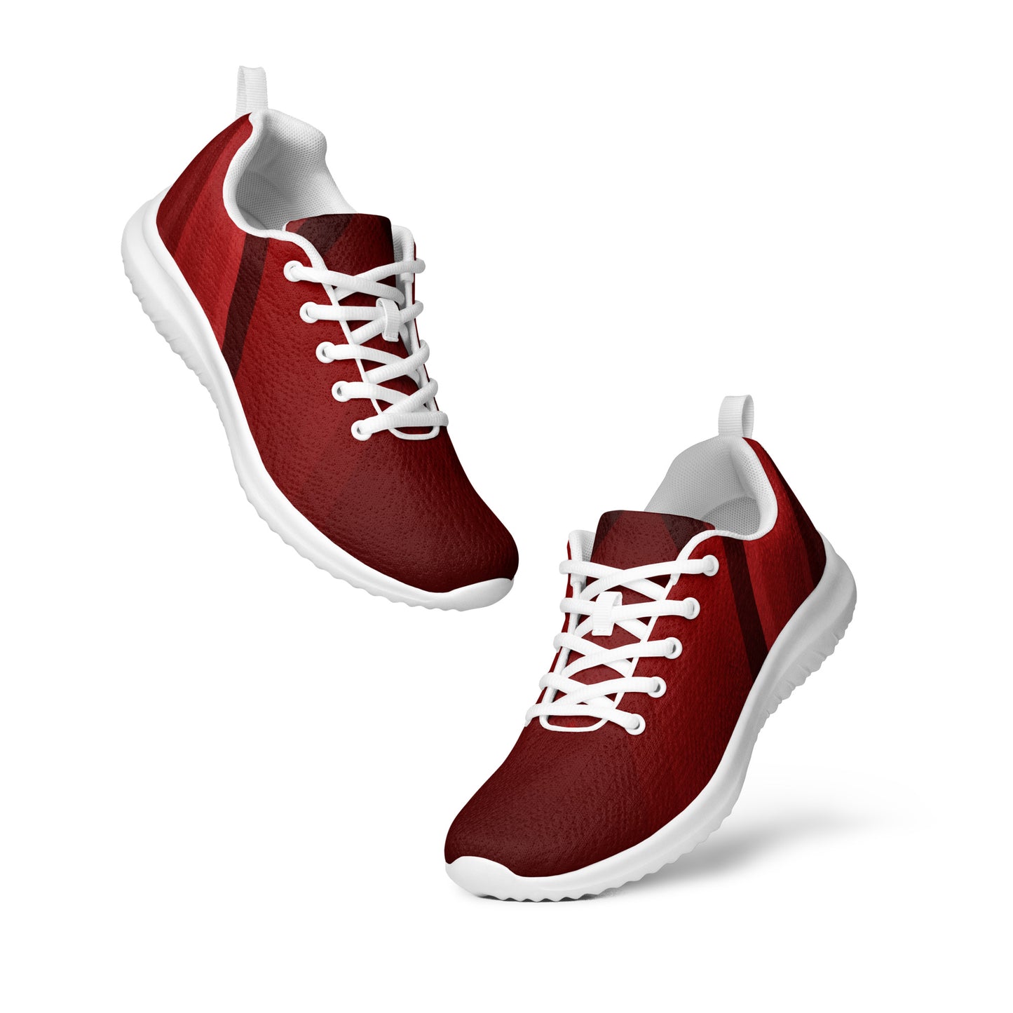 DASH Red Wine Men’s Athletic Shoes Lightweight Breathable Design by IOBI Original Apparel