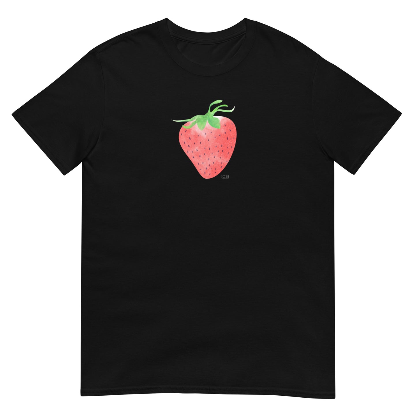 Short-Sleeve Women Soft T-Shirt Strawberry Design by IOBI Original Apparel