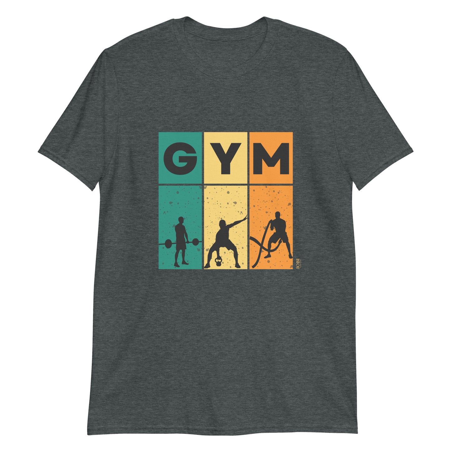 Short-Sleeve Men Soft T-Shirt Gym Training Design by IOBI Original Apparel