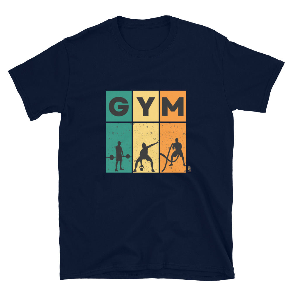 Short-Sleeve Men Soft T-Shirt Gym Training Design by IOBI Original Apparel