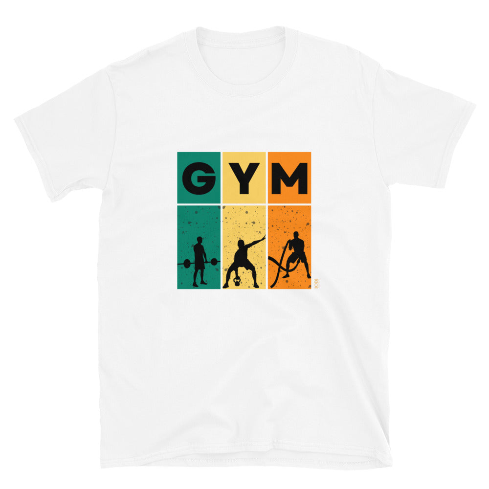 Short-Sleeve Men Soft T-Shirt Gym Training Design by IOBI Original Apparel