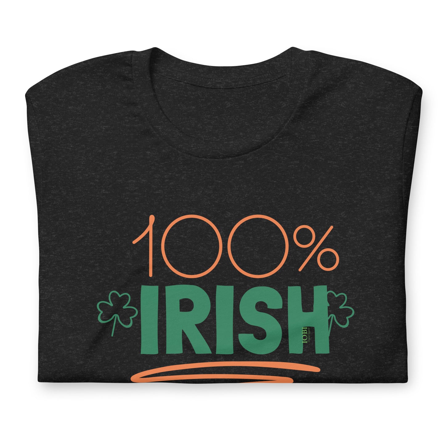 Women's Relaxed Smooth & Soft Premium Quality T-Shirt Personalized Percentage How Irish are You Design by IOBI Original Apparel