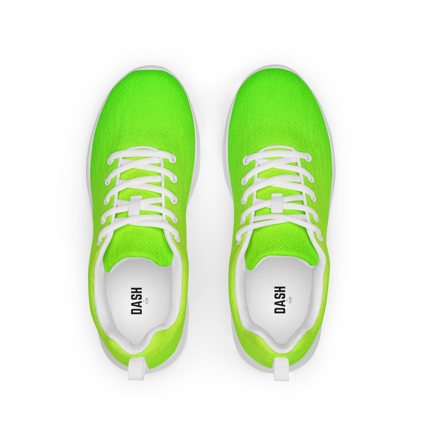 DASH Lime Green Women’s Athletic Shoes Lightweight Breathable Design by IOBI Original Apparel