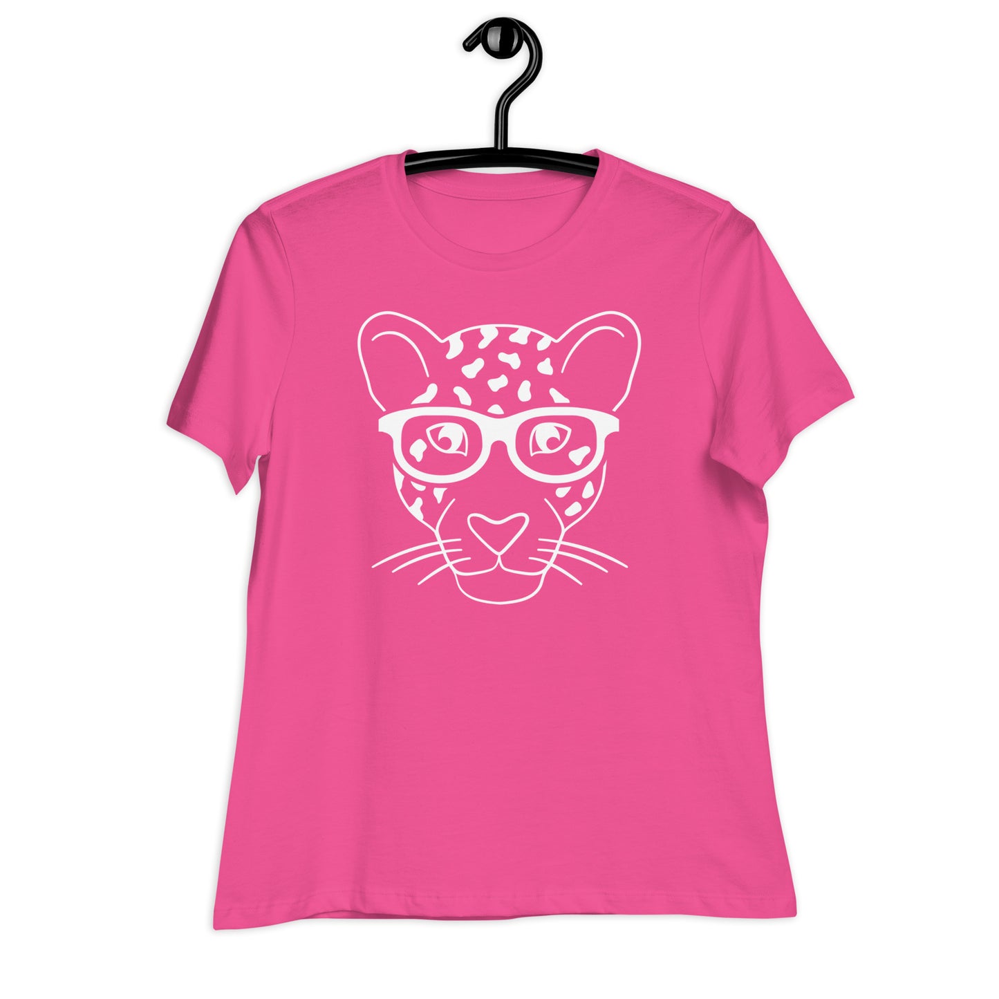 Women's Relaxed Soft & Smooth Premium Quality T-Shirt Leopard Design by IOBI Original Apparel