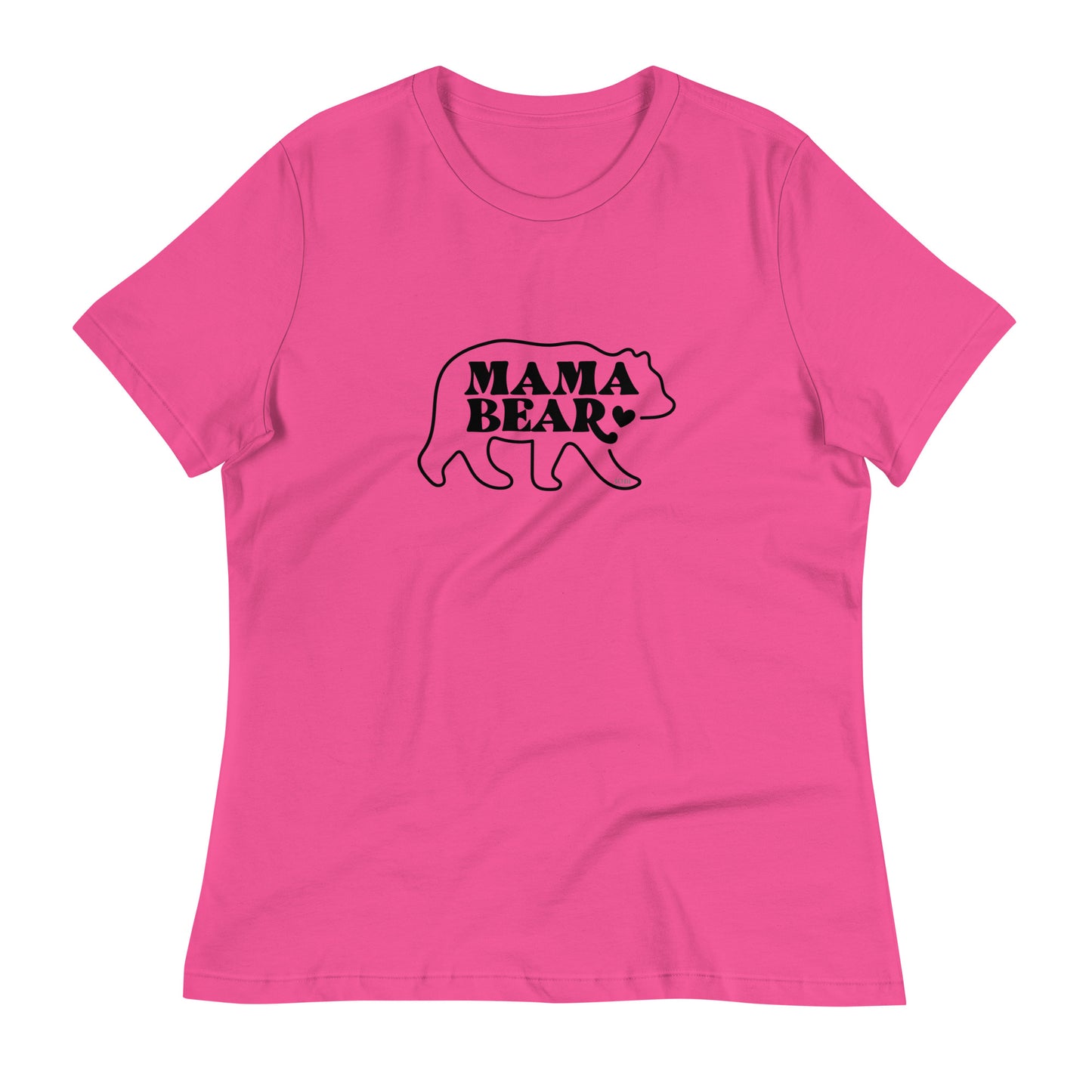 Women's Relaxed Soft & Smooth Premium Quality T-Shirt Mama Bear Design by IOBI Original Apparel