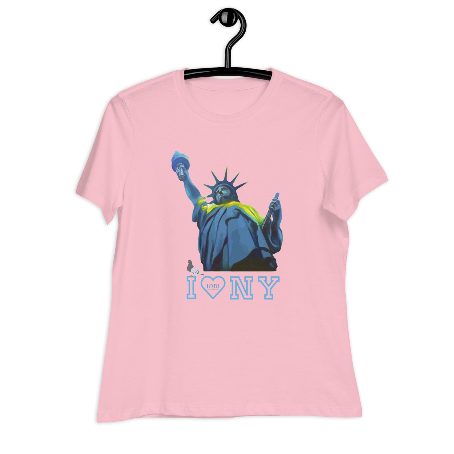 Women's Relaxed Soft & Smooth Premium Quality T-Shirt I Love New York Design by IOBI Original Apparel