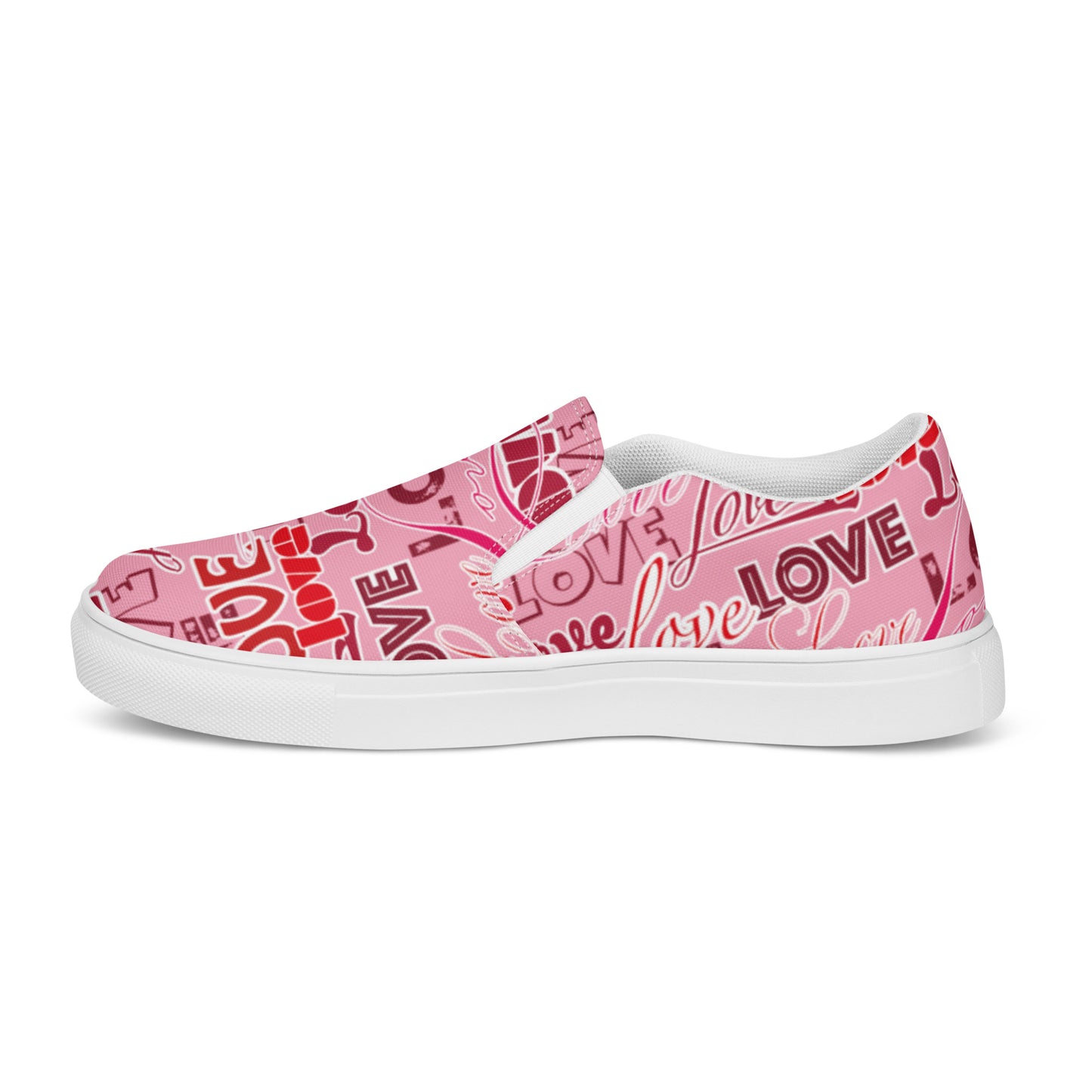 Women’s slip-on canvas shoes Fashion Love Design by IOBI Original Apparel