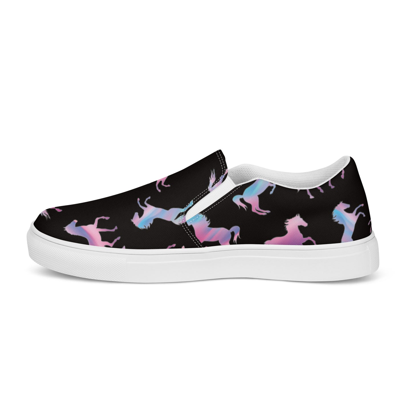 Women’s slip-on canvas shoes Horse Lover Design by IOBI Original Apparel